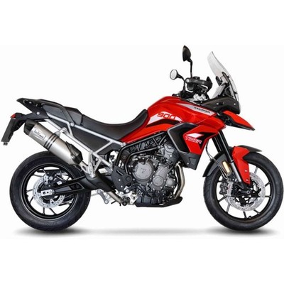 LEOVINCE EXHAUST MUFFLER LV ONE EVO FIT ON TRIUMPH TIGER 900 GT 20-23 INOX-COD.1