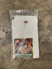 NWT Dickies Short Sleeve Work Shirt White Sz X Large Vintage Made In USA