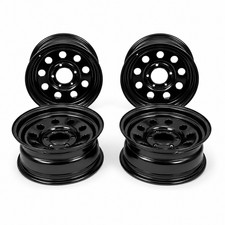 4x Suzuki Jimny 15" Black 5.5" Standard Original Steel Wheels