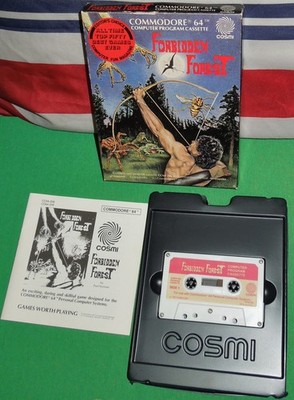 1983 Commodore 64 Cosmi Forbidden Forest Fantasy Game, CC64-206 Cassette in OB