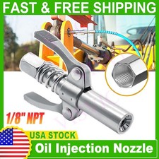 1Packs Grease Gun Coupler High-Pressure Quick Release Lock Oil Injection Nozzles