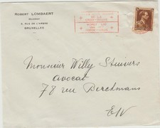 Belgium 1930 s Cover with a Red cross Cancellation    fair/good condition