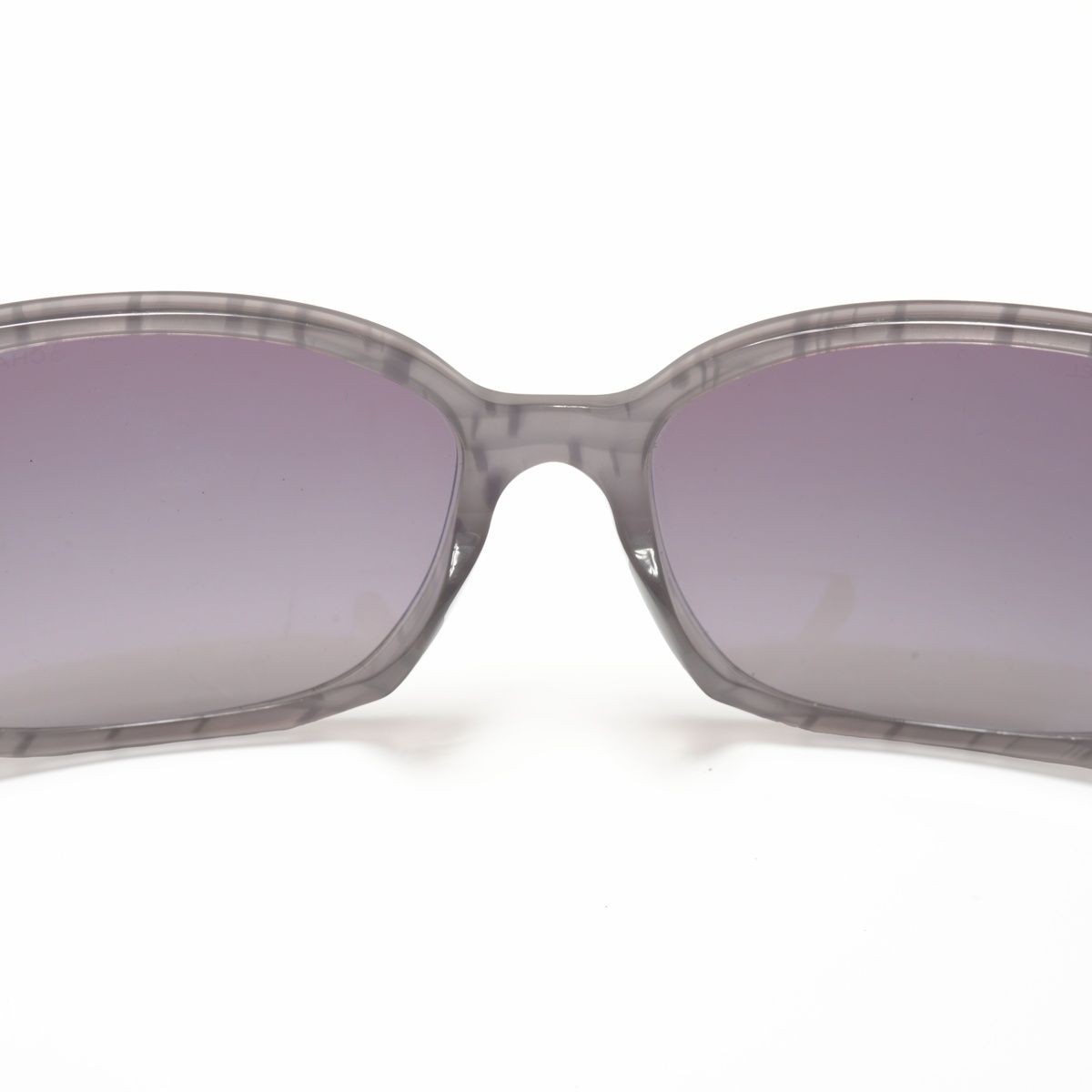 CHANEL Coco Mark Rectangle Sunglasses Purple Marb… - image 8
