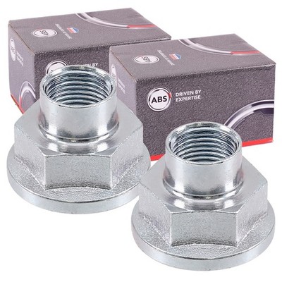 2x A.B.S. 30er ACHSMUTTERN M18X1.5 VORNE passend für OPEL AGILA LINKS+RECHTS