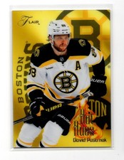 2026-27 Upper Deck Flair Hockey hot hues David Pastrnak Boston Bruins #2