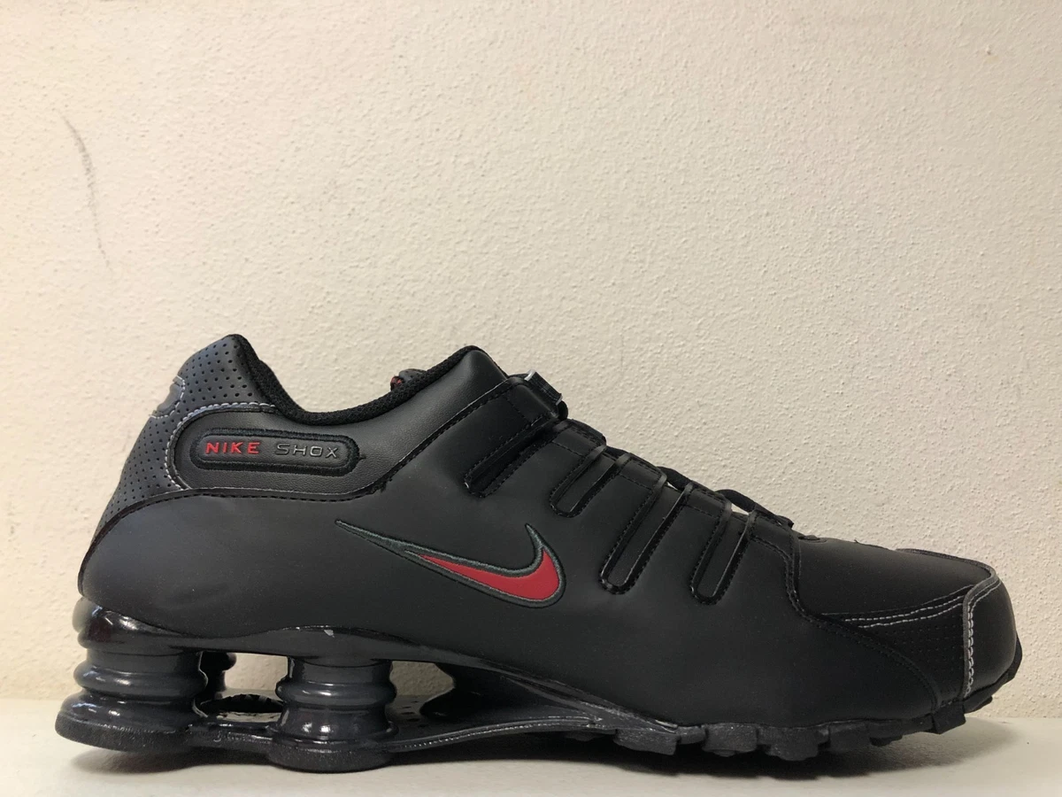 ?? NIKE SHOX NZ Running Shoes 2019 Black / Varsity Red Men Size 8 - RARE - EUC Nike Shox NZ Men main image 2