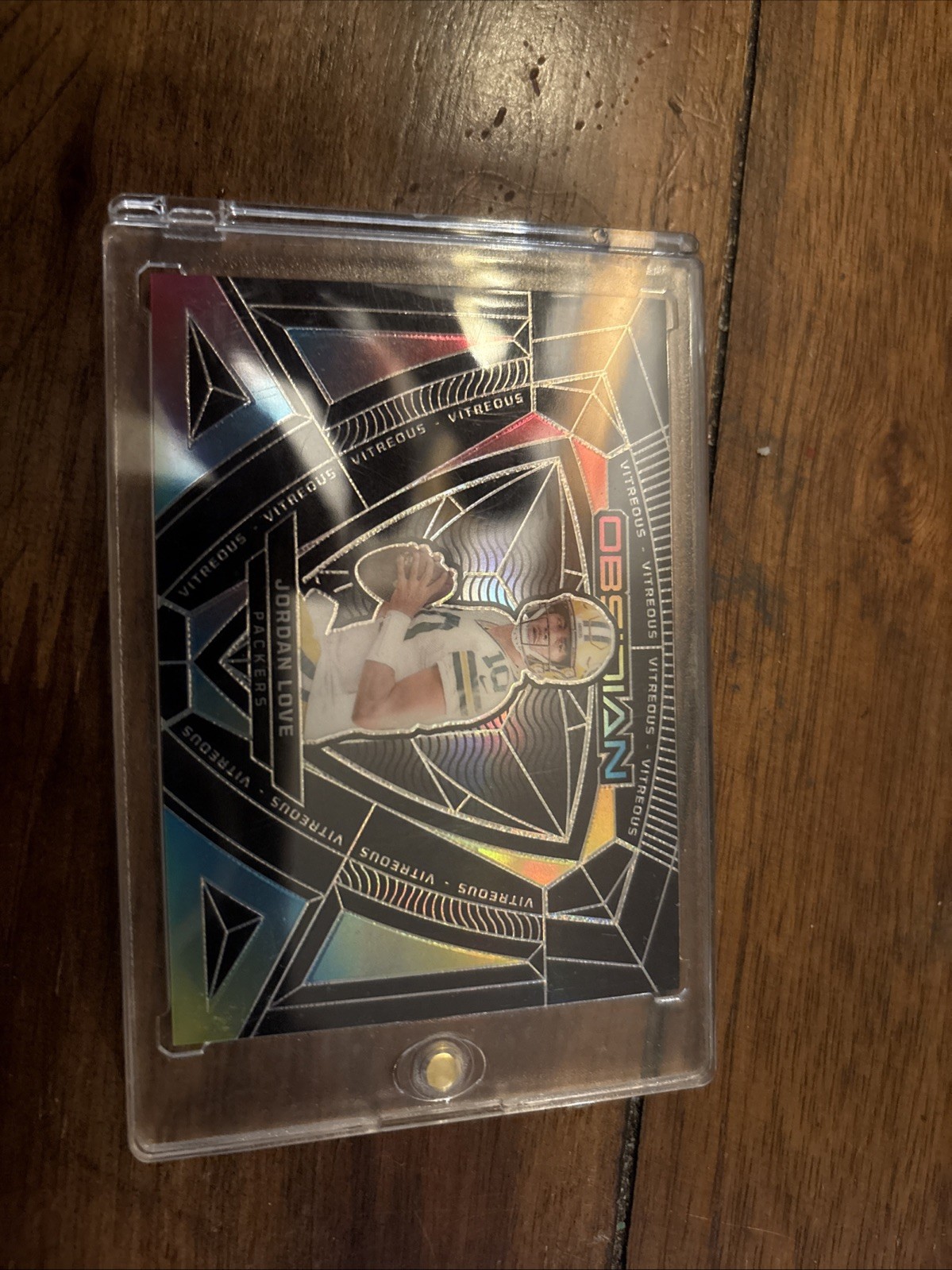 2024 Panini Obsidian Football Jordan Love Vitreous SSP Case Hit #14 Packers