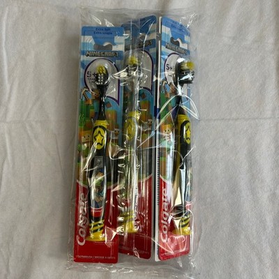 New Colgate Kids 5+ Years Minecraft Toothbrushes - 6 Pack Extra Soft