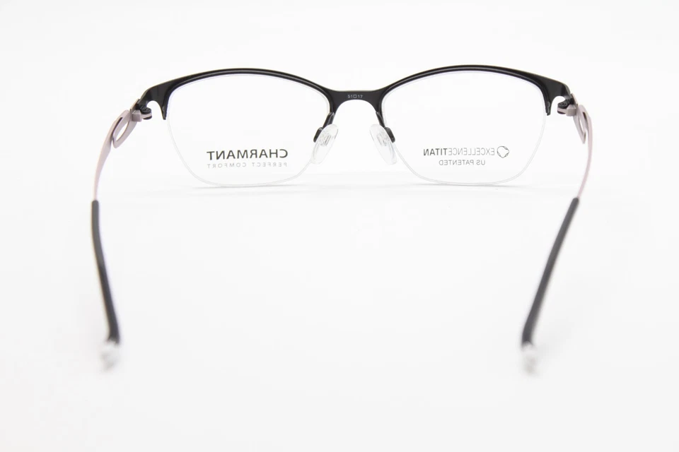 NUEVAS GAFAS ENCANTADORAS PERFECTAS CONFORT CH10606 BK2 NEGRAS ROSA AUTÉNTICAS 51-17 Foto 4 de 4