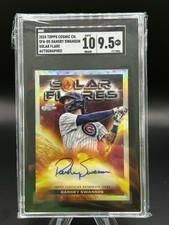 2024 Topps Cosmic Chrome Solar Flare Dansby Swanson On Card Autograph SGC 10/9.5
