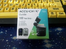 100 ACCU-CHEK GUIDE 1 BOX OF 100 TEST STRIPS, EXP 4-10-2027, GOOD SEALED BOX