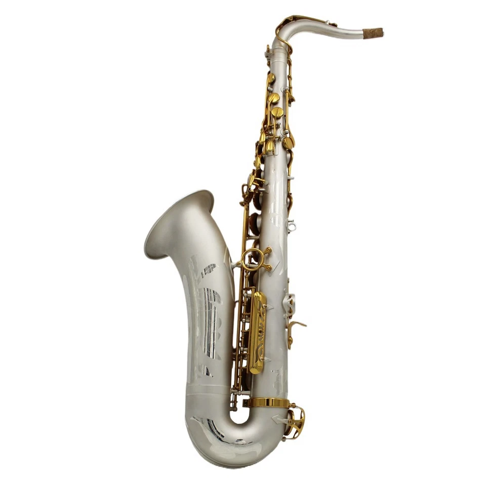 Saxofón tenor llave oro satinado estilo Eastern Music SA80 saxofón Foto 2 de 4