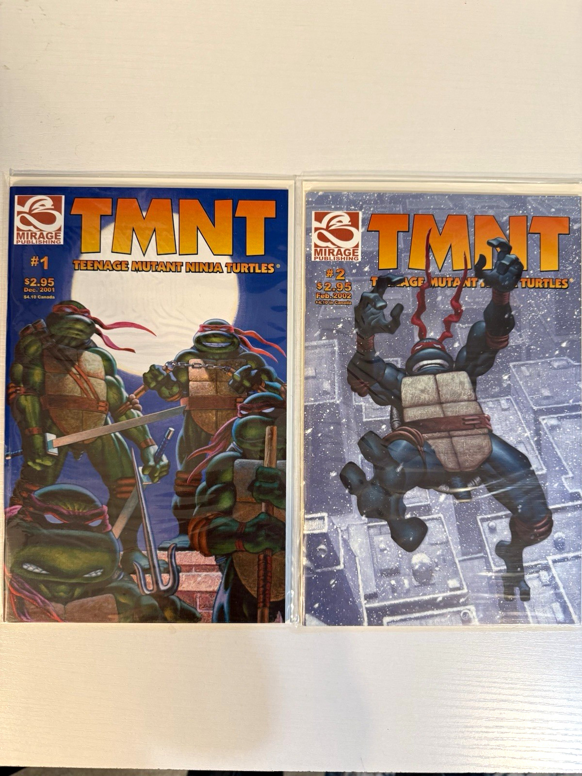 Mirage Publishing TMNT Teenage Mutant Ninja Turtles Lot #1-2 (2001-2002)