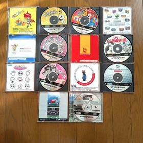 Sega Saturn Console Bundle 2 Controllers 7 Games Beige Japan Version