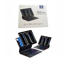 iPad Pro 13 Inch Case With Magic Keyboard M4, 2024 Black - 7 Color Backlit