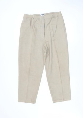 Sportleigh of London Damen Beige Größe 16 Gerades Bein Hose