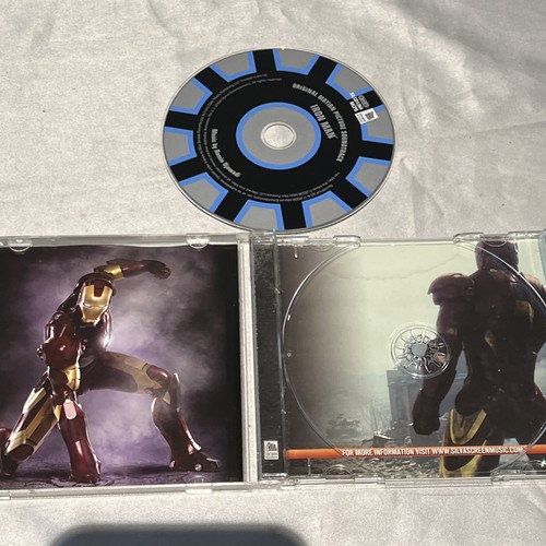 Iron Man CD Soundtrack Rare 00s Music Movie Merchandise UK Edition Album 2008 - Picture 3 of 6