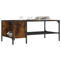 Couchtisch Mit Regal RäUchereiche 100X51X40 Cm Holzwerkstoff