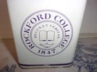 Vtg. Rockford College Souvenir Tin Bank — photo 2