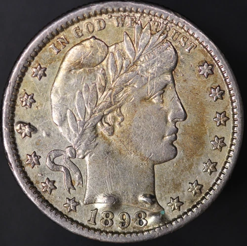 1898 BARBER QUARTER | EX JEWELRY | FRESH FROM AN OLD COLLECTION -LOT CC-549