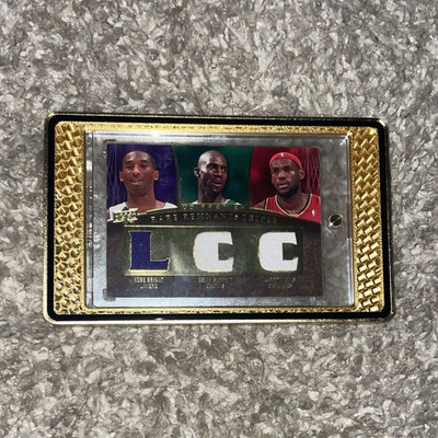 Upper Deck 2008-09 UD Premier Rare Remnants Triple RR3-BGJ Bryant/Garnett/James