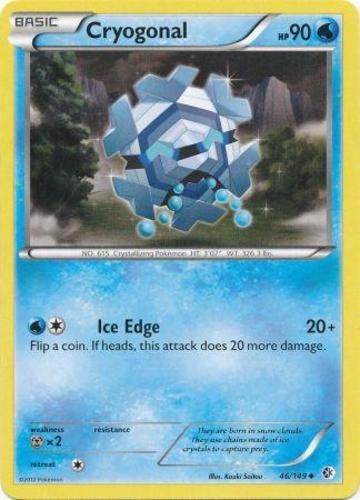 Cryogonal - 46/149 - Uncommon (Lp) Boundaries Crossed - Water Pokémon