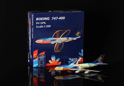 SQ Wings 1:200 B747-400 Singapore Airlines 9V-SPK Tropical /Flap Dow Ref:L2001FD