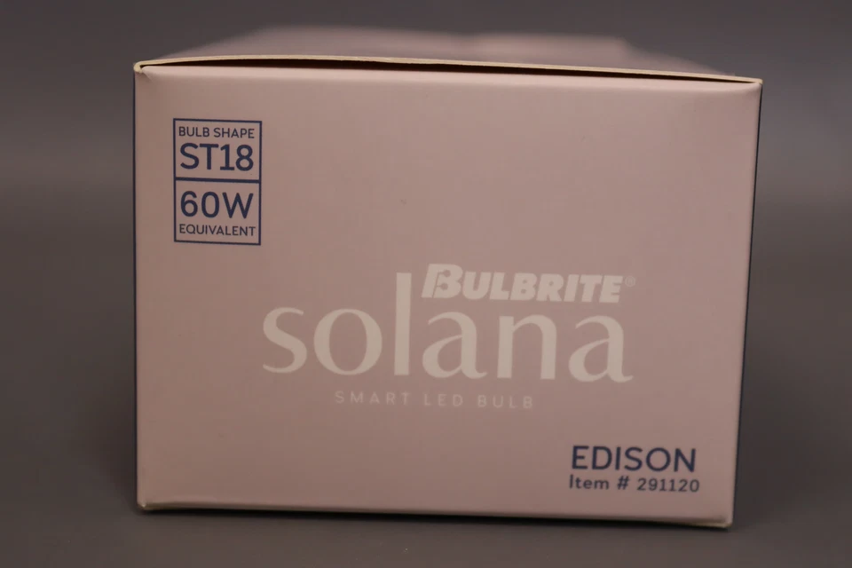 Solana 60 Watt Equivalent ST18 Smart WIFI Connected Edison LED Filament Light - Image 2 of 4
