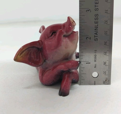 Kitty’s Critters Pluma Amigos Cerdo Estatuilla Pigmalión Relajante Cerdo Rosa 5.5" Largo - Imagen 10 de 12