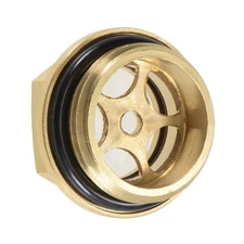 G3/4 Male Threaded  Oil Liquid Level Gauge Sight Glass Yellow