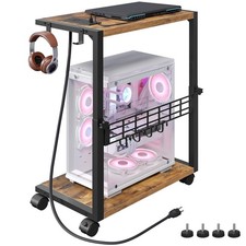 PC Stand with Charging Station, Height Adjustable Computer Tower Stand, 19.7"...