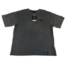 Disney MickeyMinnie Tonal Graphic T-shirt Black Size LL Licensed Embossed NWT008