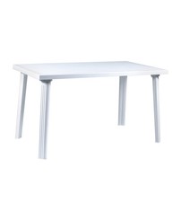 TAVOLO DA ESTERNO "DOMINGO" IN POLIPROPILENE BIANCO 130X75X73 CM