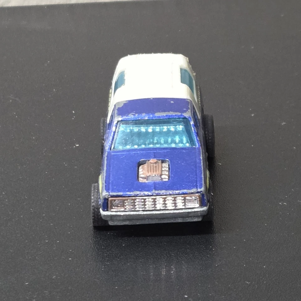 Pneus de borracha vintage Hot Wheels azul 1979 DODGE D-50 Real Riders - Imagem 3 de 4