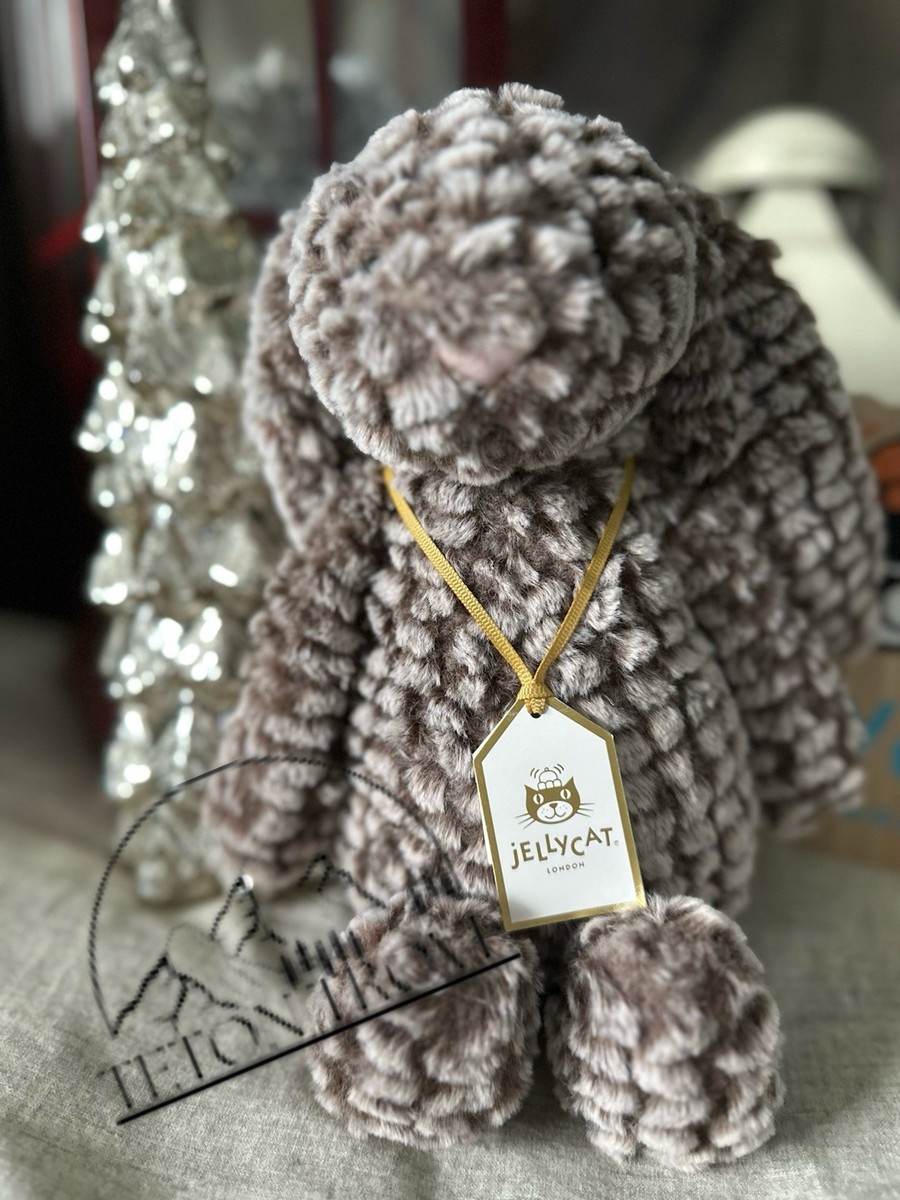 Authentic ❤️ Jellycat Bashful Luxe Bunny Pine Plush, NWT w/ Dust