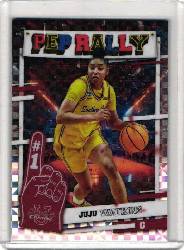 2024-25 Bowman Chrome Pep Rally JuJu Watkins X-Fractor RC PR-22