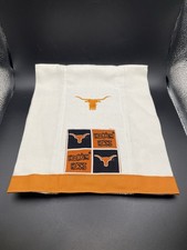 Hook  em Horns Embroidered Hand Sewn Cloth Diaper Burp Cloths