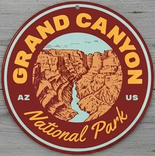 Grand Canyon National Park 8" Diameter Novelty Metal Sign Made In USA