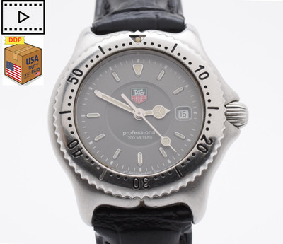 [NEAR MINT] TAG HEUER WI1311 Professional Gray 28mm Quartz Women's Watch JAPAN