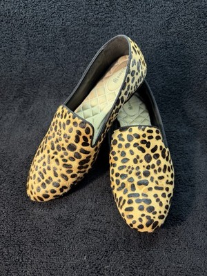 Birdies Starling Calf Hair Cheetah Loafers   Women s Size 11   Flats