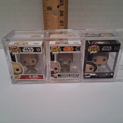 Funko Bitty Pop! Star Wars ( Leia - 512, C3PO - 13, Tusken Raider - 19)