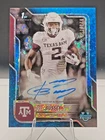2025 Bowman Chrome University Football Blue Mini-Diamond Refractor Terry Bussey #BCA-TB