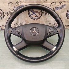 MERCEDES E CLASS W212 BLACK LEATHER STEERING WHEEL COMPLETE 2010