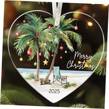 Tropical Christmas Palm Tree Ornament - Palm Tree Christmas 03 Palm Tree