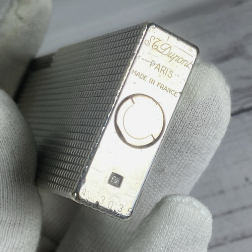 S.t. Dupont Lighter Vintage Table Silver Platted Line 1 Collectible 1970s Rare - Imagen 10 de 22