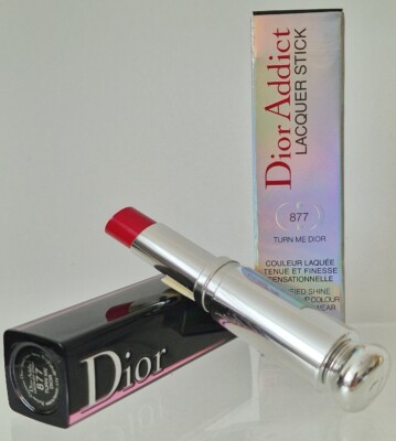 DIOR ADDICT Lipstick Lacquer Stick 877 Turn Me Dior 3.2g Brand New