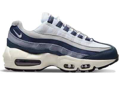 Nike Air Max 95 Recraft GS White Blue Gray CJ3906 403 Shoe Size 5.5Y / 7 Women