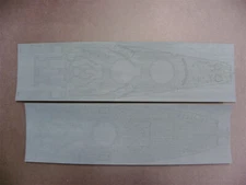 Pontos Model 1/350 USS BB-63 Missouri Blue Wood Deck Set&Dry Transfer for Tamiya