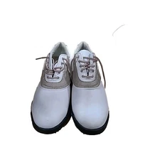 FJ FootJoy GreenJoys Golf Shoes Oxford Saddle Mens Size 11 M White Brn 48401