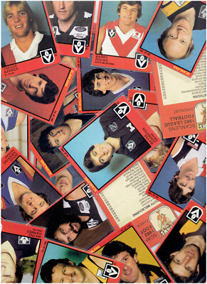 1982 AFL VFL SCANLENS NM CARD LOT - [VINTAGE FOOTBALL CARDS] - COMPLETE YOUR SET